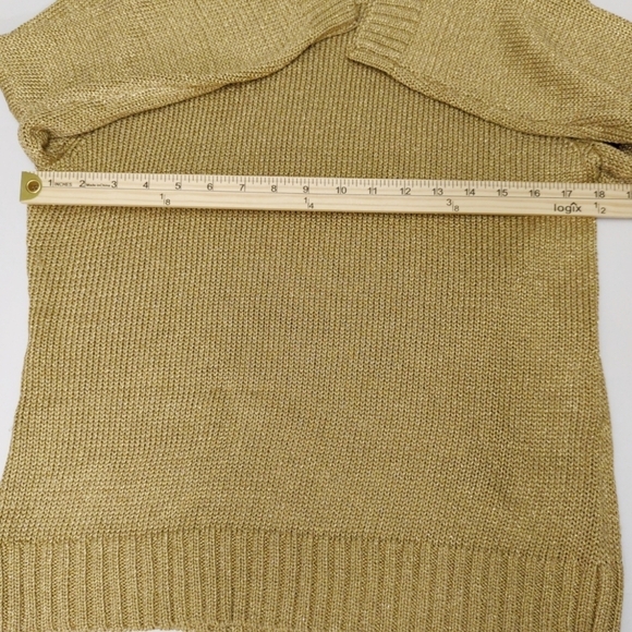 Lauren Ralph Lauren Gold Turtleneck Sweater - Picture 9 of 10